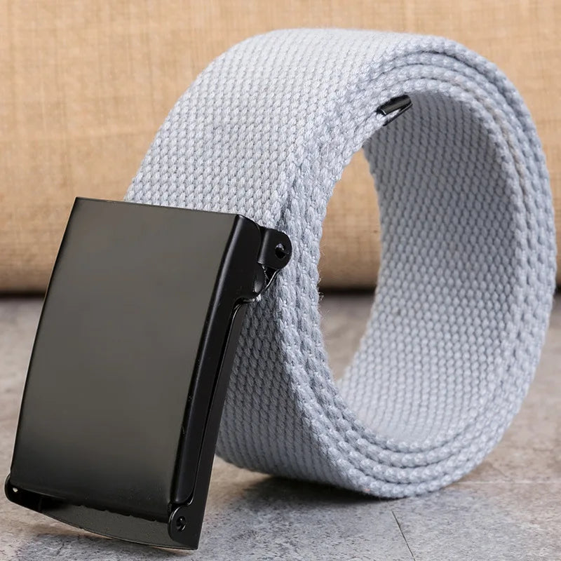 New Men’s Tactical Belt – Unisex Canvas Waistband for Jeans & Casual Wear