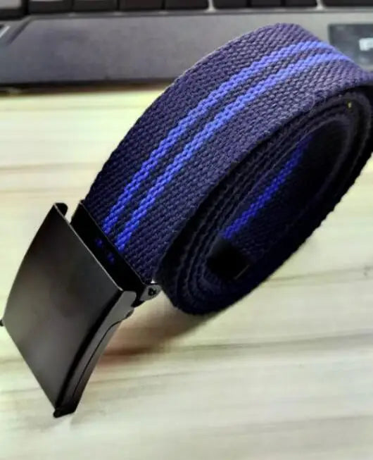 New Men’s Tactical Belt – Unisex Canvas Waistband for Jeans & Casual Wear