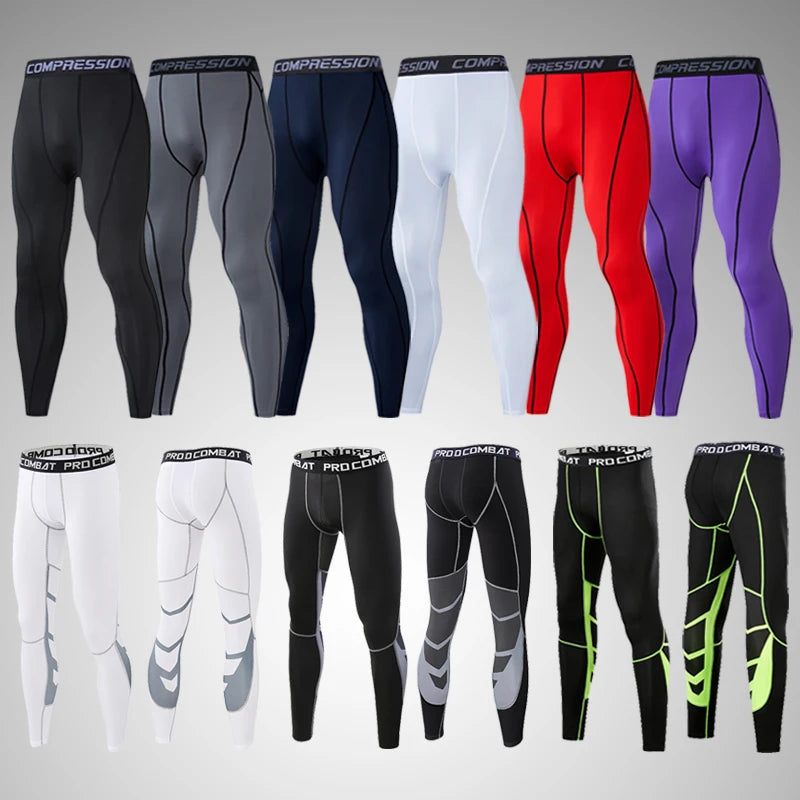 Men's Compression Pants | Running, Cycling & Gym Tights – Elastic Fitness Leggings