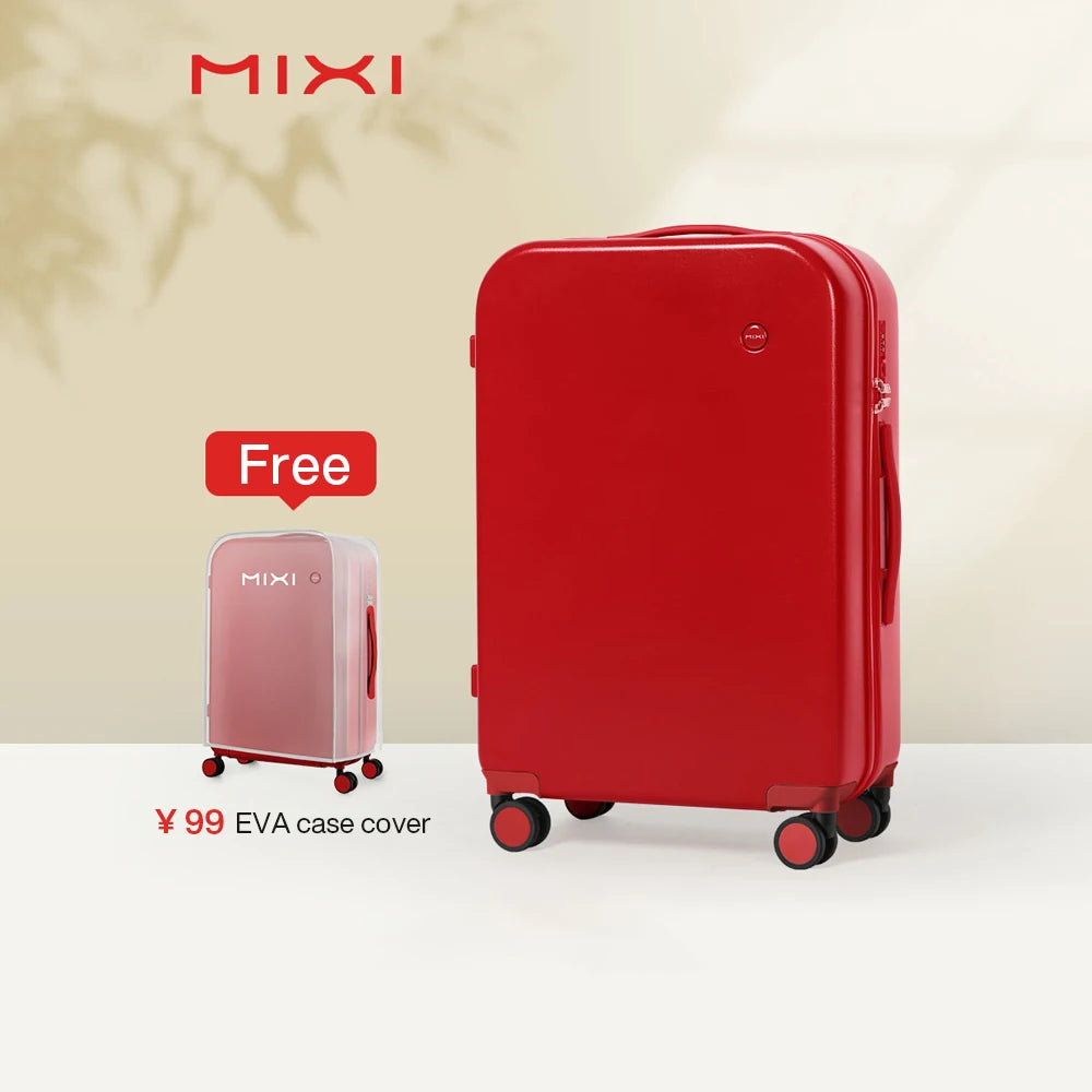 Mixi Puristic Design Travel Luggage | Hardside Rolling Suitcase Trolley for Men & Women | 16/20/22/24/26/28 Inch