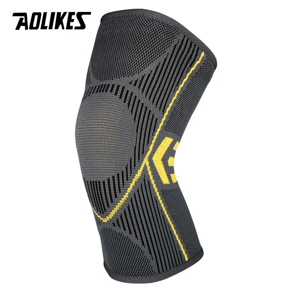 AOLIKES Knee Brace Support | 1PCS Nylon Compression Sleeve for Arthritis, Sports & Fitness – Running & Cycling Protector