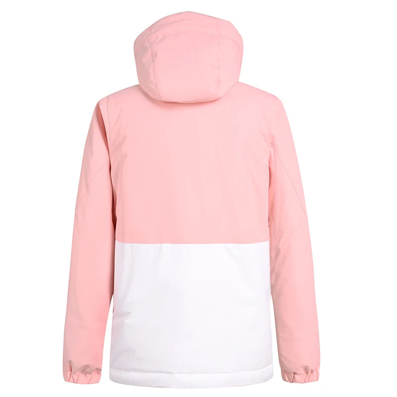 Men & Women Waterproof Windproof Ski Suit – Splicing Snow Jacket with Warm Snowboard & Alpine Pants for Winter