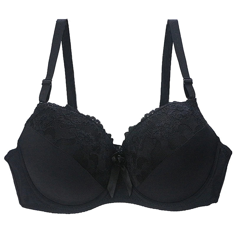 Sexy Lace Push Up Bra BCDE Cup Floral Underwire Women’s Underwear Lingerie Massage Brassiere
