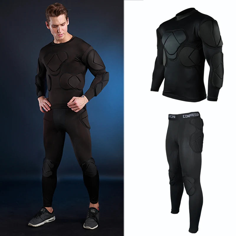 Professional Goalkeeper Uniform | Soccer Training Gear with EVA Thick Sponge Helmet – Protective Equipment