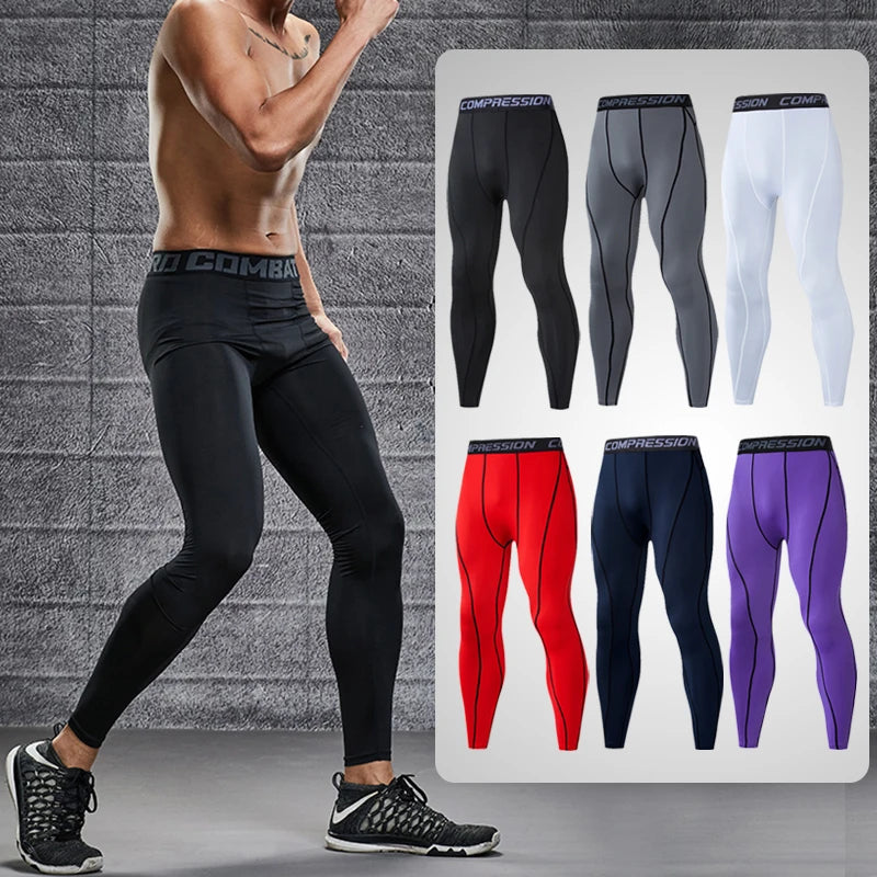 Men's Compression Pants | Running, Cycling & Gym Tights – Elastic Fitness Leggings