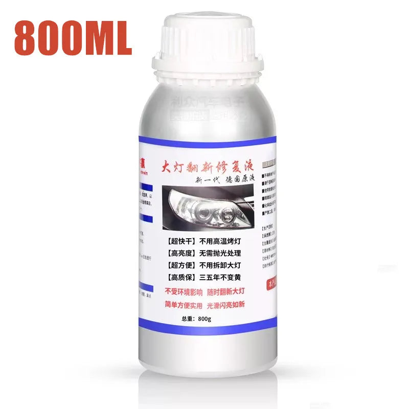 800ML Car Headlight Repair Fluid Headlight Polishing Restoration Chemical