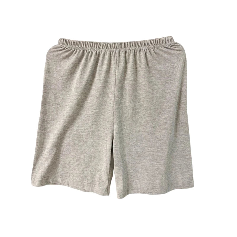 Men's Home Pajama Shorts | Cotton Sleepwear with Elastic Waist | Comfortable Breathable Solid Boxer Underpants