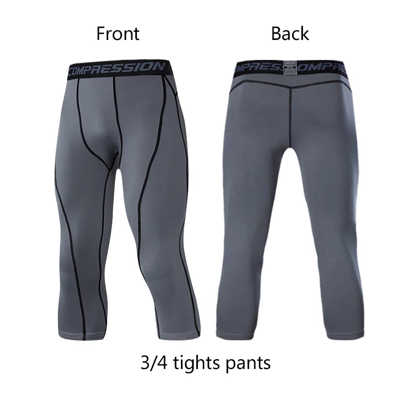 Men's Compression Pants | Running, Cycling & Gym Tights – Elastic Fitness Leggings