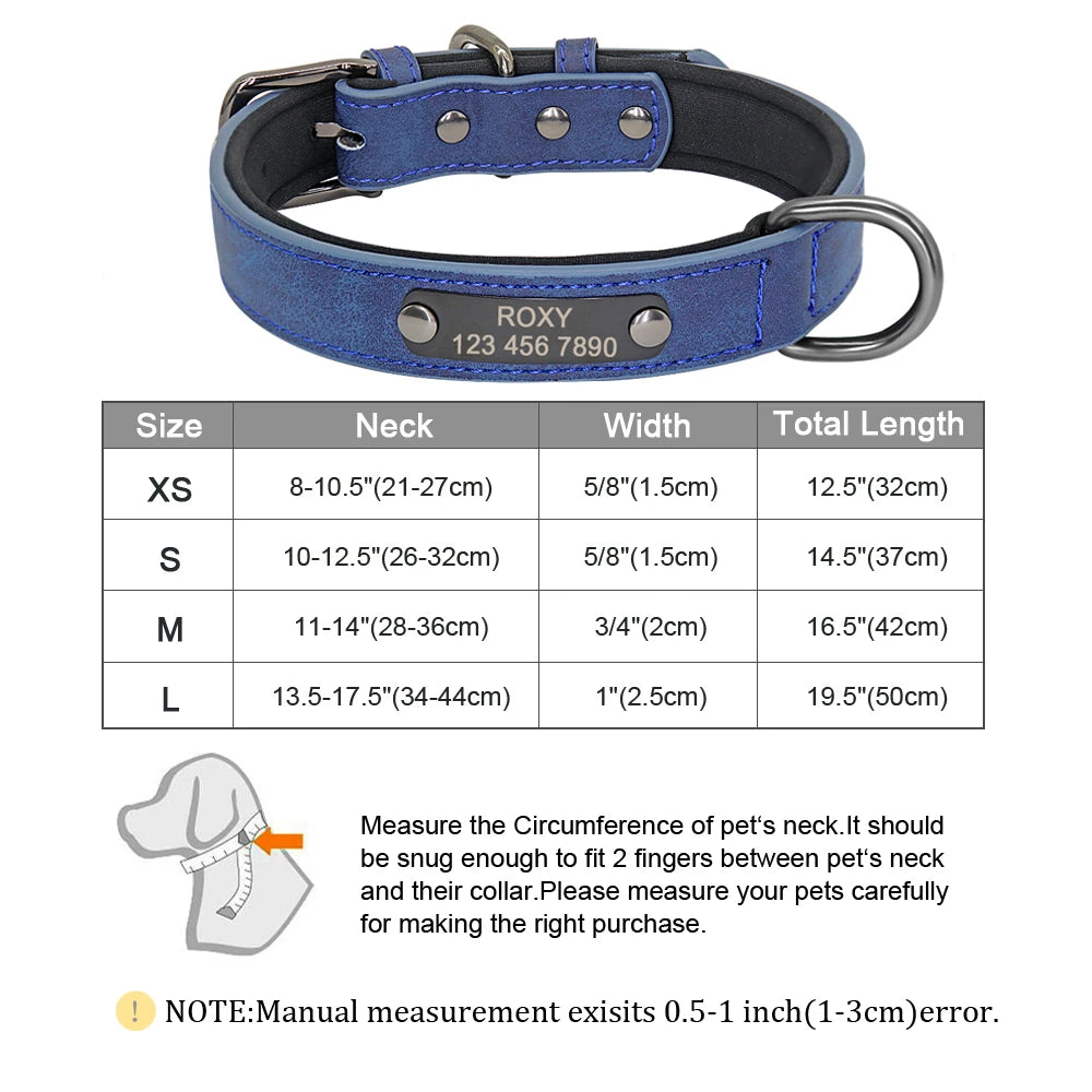 طوق جلدي مخصص للكلاب والقطط - طوق منقوش بأحجار الراين مخصص للكلاب الصغيرة والمتوسطة، وبيتبول، ويوركشاير