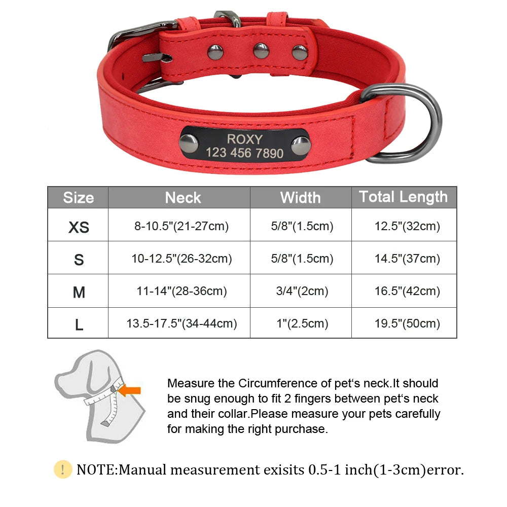 طوق جلدي مخصص للكلاب والقطط - طوق منقوش بأحجار الراين مخصص للكلاب الصغيرة والمتوسطة، وبيتبول، ويوركشاير