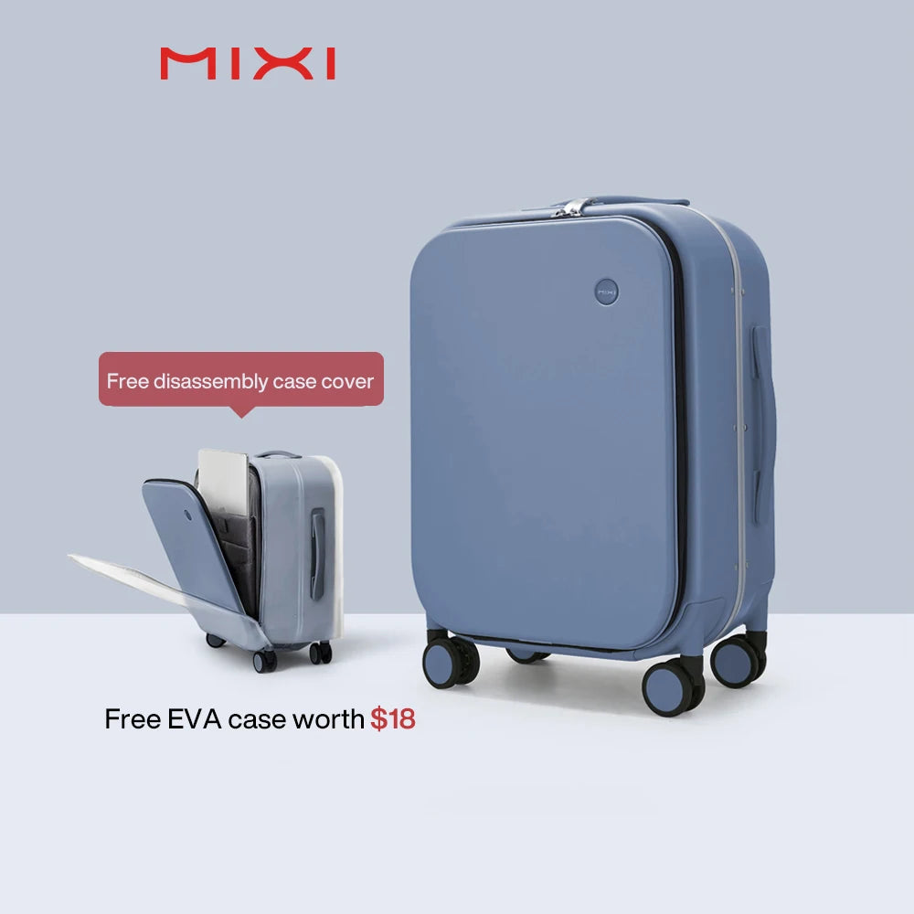 Mixi Patent Design Aluminum Frame Suitcase | Carry-On Rolling Luggage Cabin Bag M9260 | 18/20/24 Inch