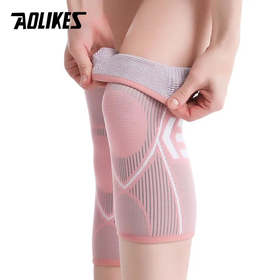 AOLIKES Knee Brace Support | 1PCS Nylon Compression Sleeve for Arthritis, Sports & Fitness – Running & Cycling Protector