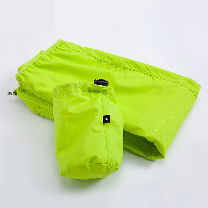 Waterproof Camping Rain Jacket for Men & Women – Sun Protection Quick-Dry Windbreaker with Pockets