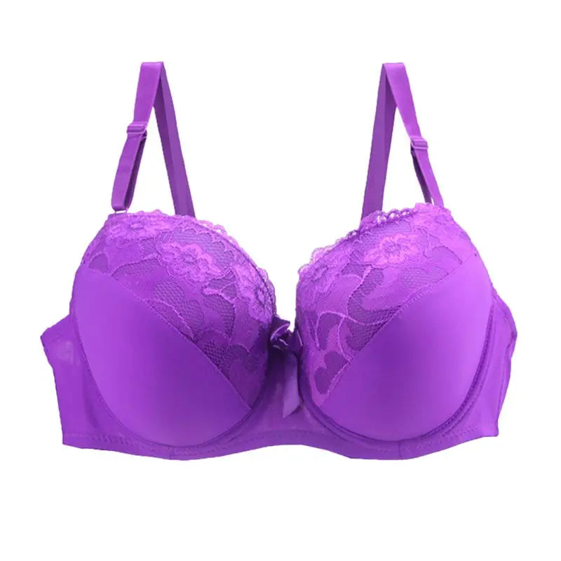 Sexy Lace Push Up Bra BCDE Cup Floral Underwire Women’s Underwear Lingerie Massage Brassiere