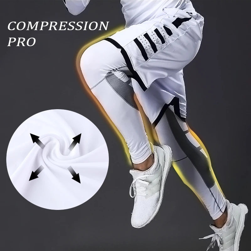 Men's Compression Pants | Running, Cycling & Gym Tights – Elastic Fitness Leggings