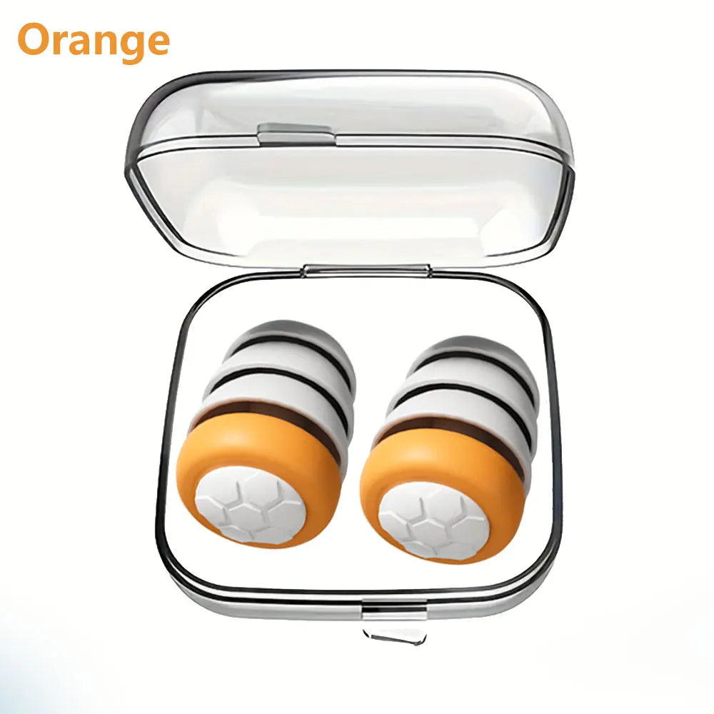 سدادات أذن HUAK المصنوعة من السيليكون الناعم - حماية للأذن بخاصية إلغاء الضوضاء للنوم والسباحة والراحة الهادئة