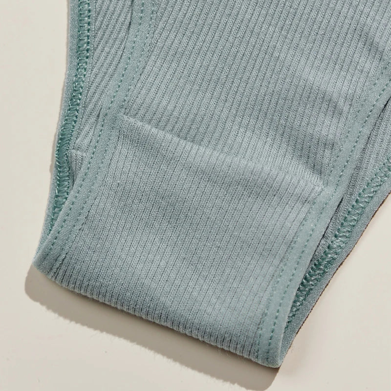 3PCS Women's Breathable Cotton Seamless Panties Comfortable Sexy Soft Stretchy Underwear