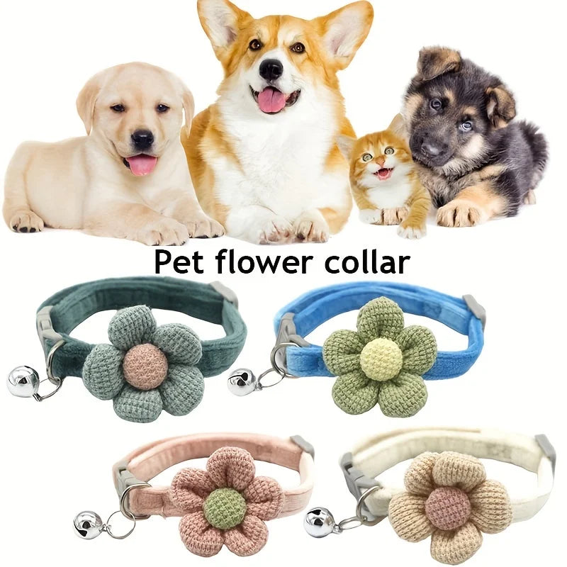 طوق قطط منقوش قابل للتعديل مع عقدة ربط - إكسسوار أنيق للاحتفالات واليوميات