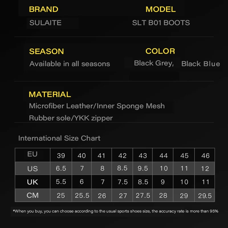 أحذية دراجات نارية للرجال - أحذية ركوب قابلة للتنفس ومقاومة للسقوط مع وسادة ناقل الحركة وتصميم عاكس ونعل مطاطي لسباقات الطرق