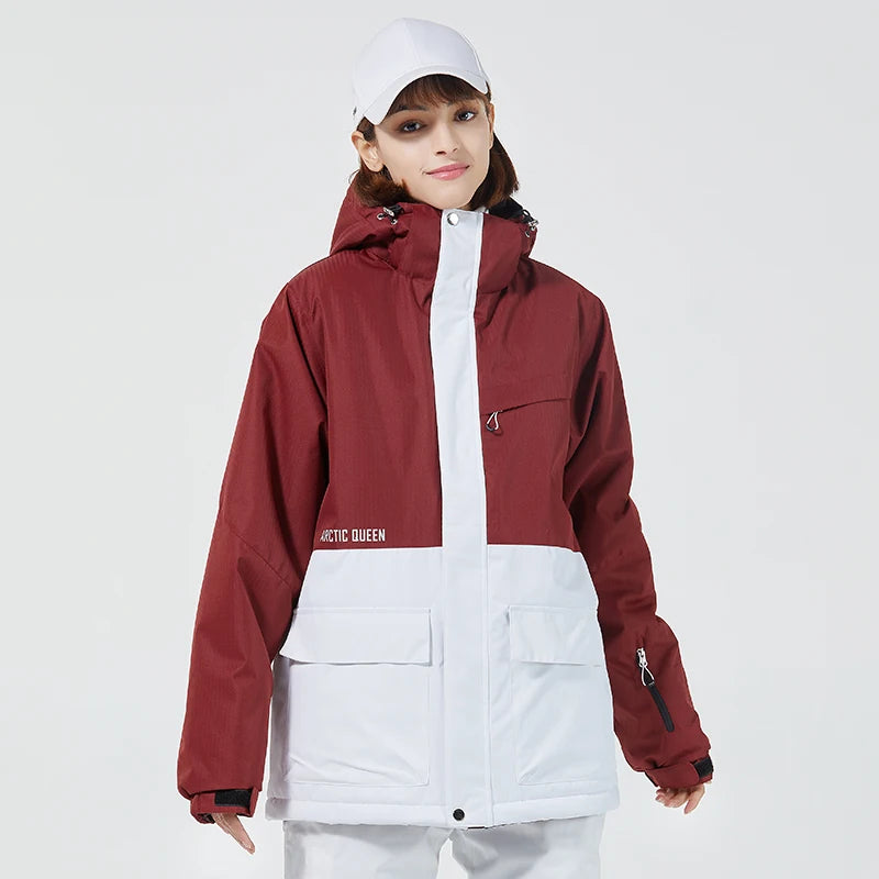 Men & Women Snow Suit Set – Warm -30°C Ski Jacket and Pants, Fashion Winter Snowboarding Clothing, Unisex