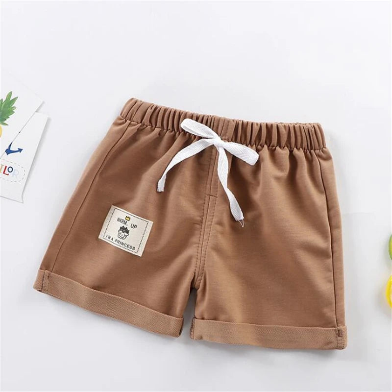Baby Boy Summer Shorts – Solid Color Lightweight Shorts for 12M–5T Toddlers & Kids