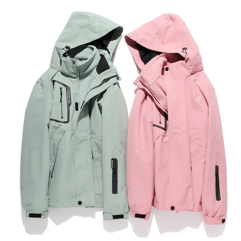 Women Waterproof Mountain Ski Jacket & Pants Winter Thick Warm Windproof Outdoor Snowboard Set