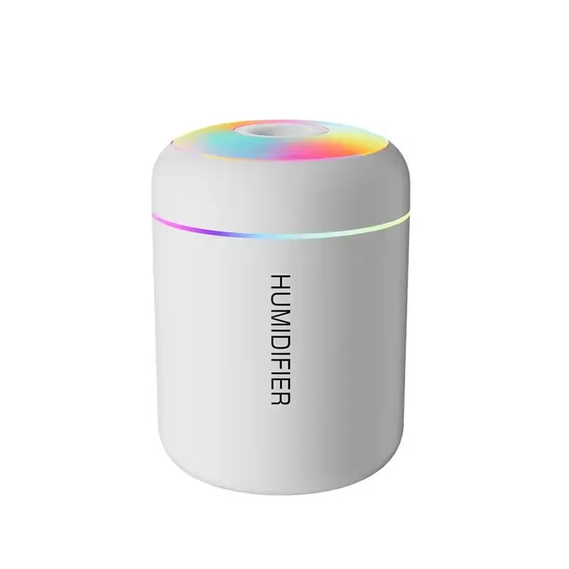 180ML Mini USB Air Humidifier – Essential Oil Aroma Diffuser with Colorful Lights, Mist Maker for Home, Car & Office