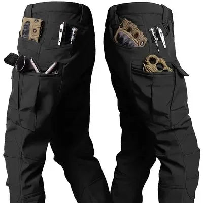 Men’s Winter Tactical Pants – Windproof, Waterproof, Fleece-Lined Outdoor Work & Hunting Trousers 4XL