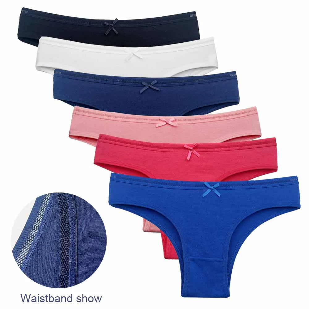 5PCS Women’s Cotton Briefs – Lace Seamless Panties Underpants, Comfortable Soft Lingerie