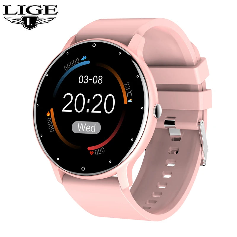 LIGE Women Smart Band Watch – Weather Forecast, Activity Tracker, Heart Rate Monitor, Sports Smart Watch