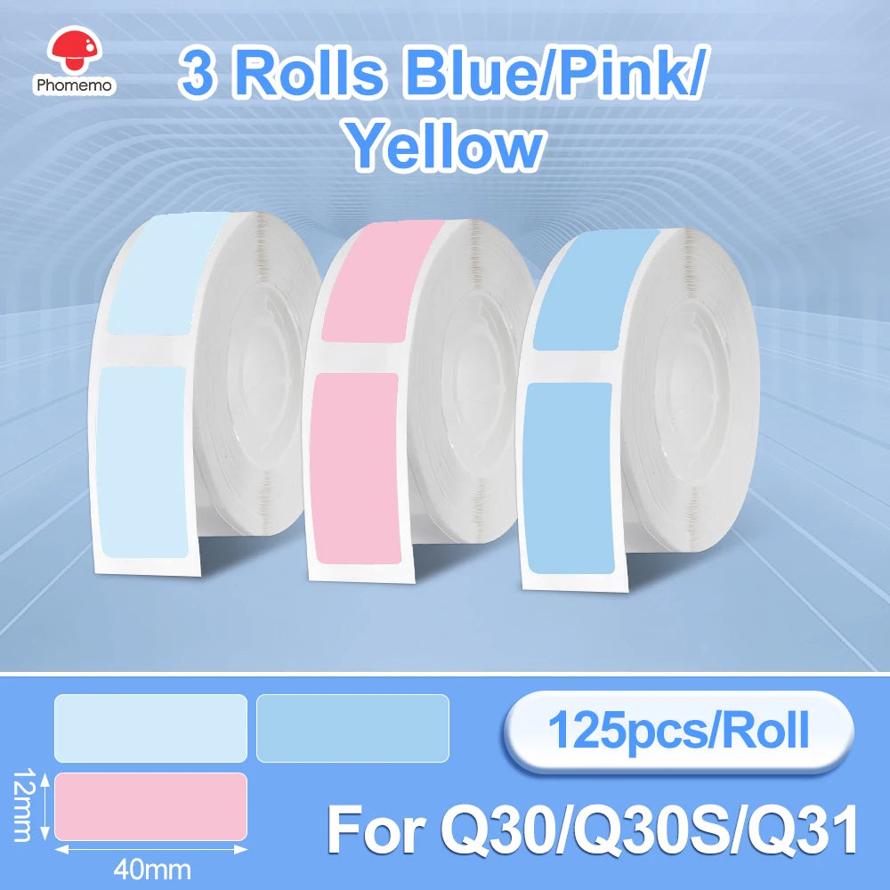 طابعة ملصقات حرارية Phomemo Q30 بتقنية البلوتوث - صانعة ملصقات محمولة للأعمال اليدوية وبطاقات التاريخ، طابعة لاسلكية متعددة الأوراق لنظامي التشغيل iOS وAndroid