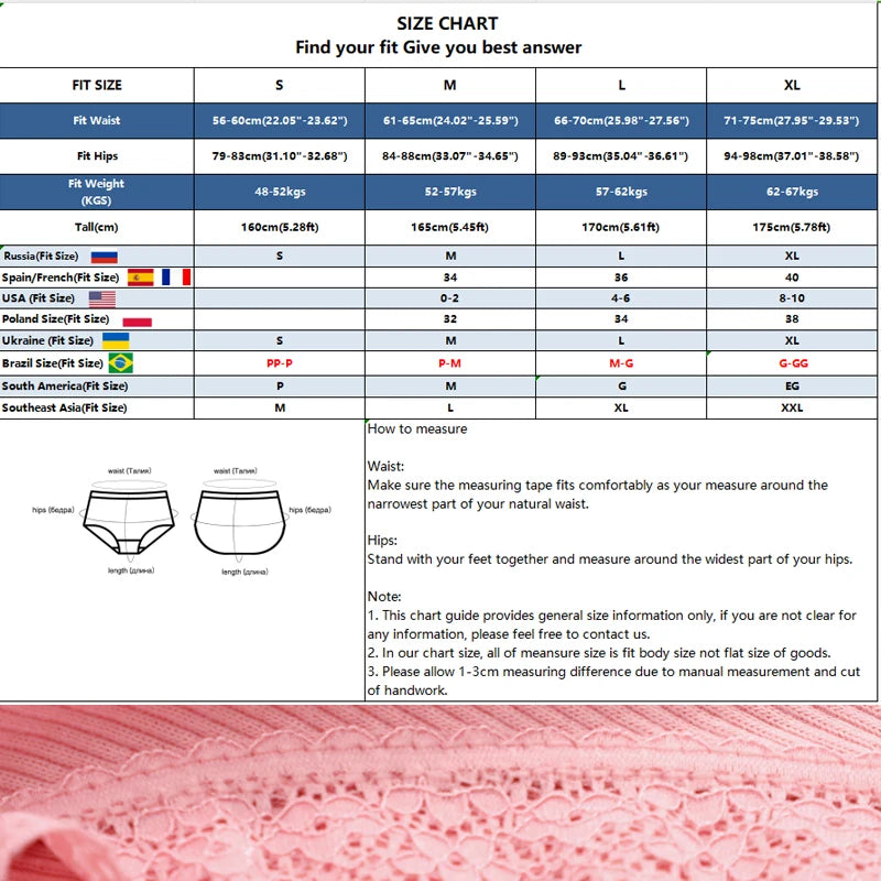 3PCS Set Women's Cotton Low Rise Lace Brazilian Panties Soft Breathable Bow Lingerie Underwear S-XL