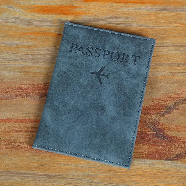 World Map Passport Cover – Hot Stamping Travel Case for Men & Women