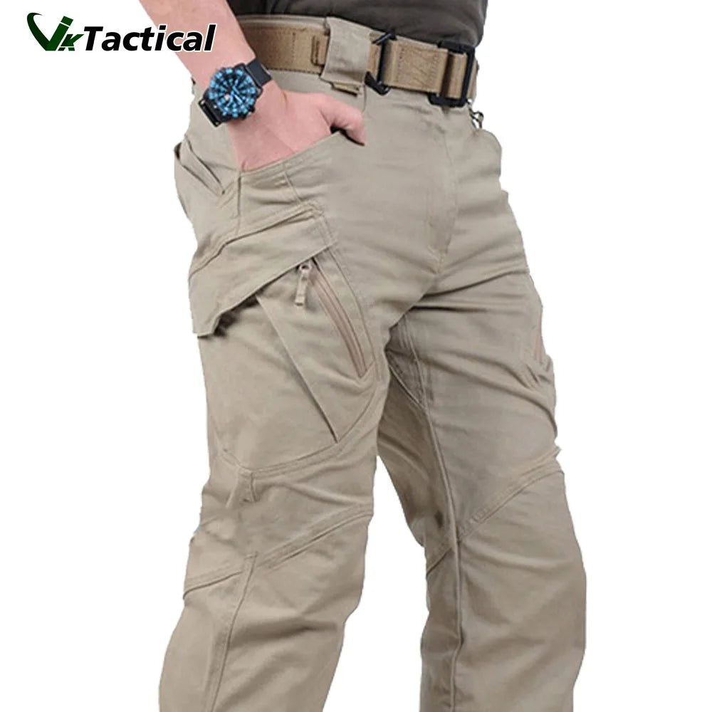City Tactical Cargohose – Outdoor-Wanderhose mit Tarnmuster, Militär-Jogginghose mit vielen Taschen