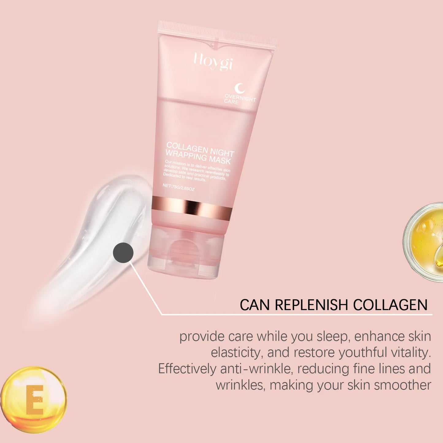 Collagen Peel-Off Mask – Deep Hydration, Firming, Pore Tightening & Brightening Overnight Face Care