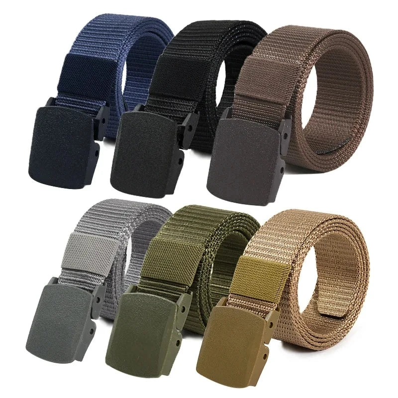 Men’s Adjustable Tactical Belt – Unisex Outdoor Travel Waist Belt 120cm