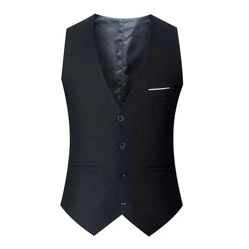 Men's Slim Fit Suit Vest – Wedding Groomsmen & Business Western Style