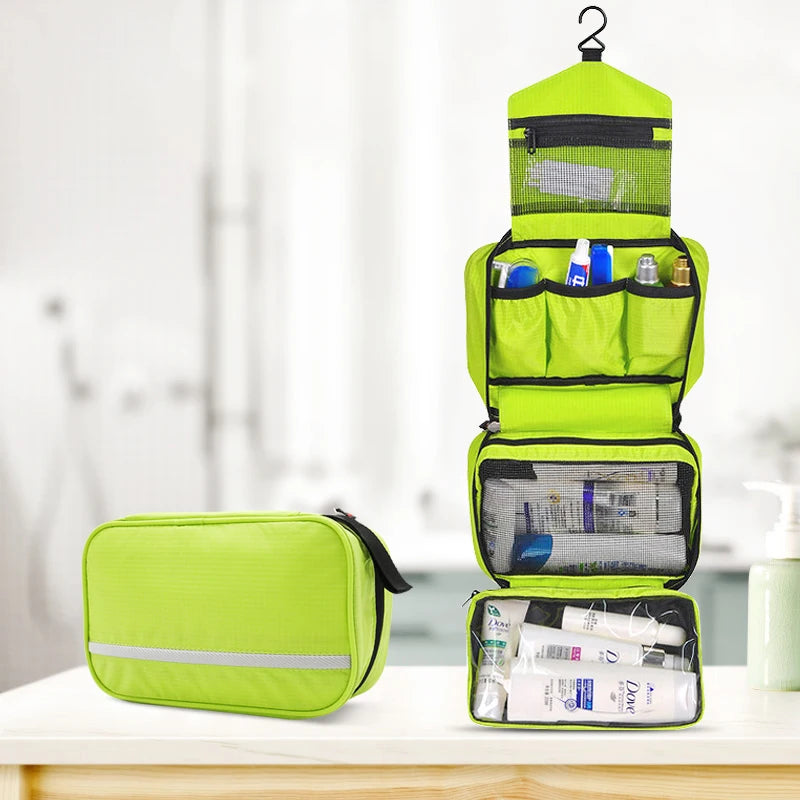 Hanging Toiletry Bag Travel Storage for Men & Women | Large Waterproof Cosmetic Shower Bag Travel Set