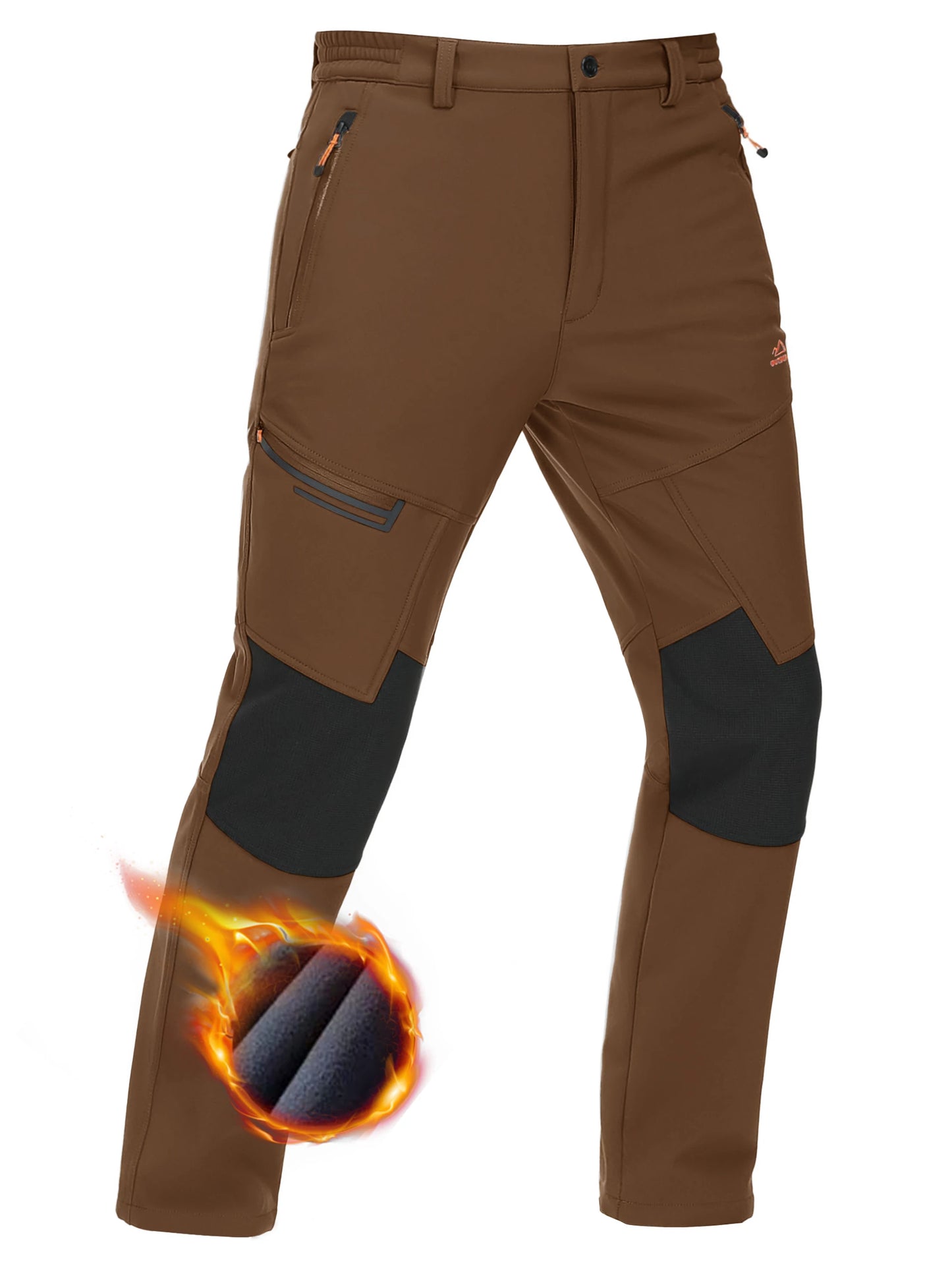 TACVASEN Men’s Thick Fleece Thermal Hiking Pants – Winter Windproof Outdoor Ski & Camping Trousers