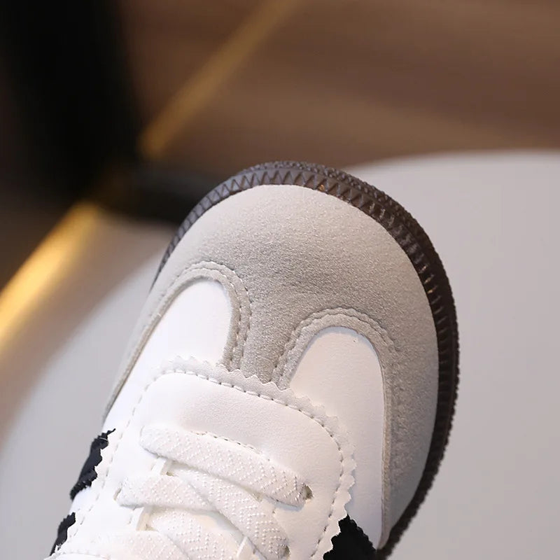 Children’s Spring Sport Shoes – Soft-Soled PU Leather Kids Sneakers for Boys & Girls