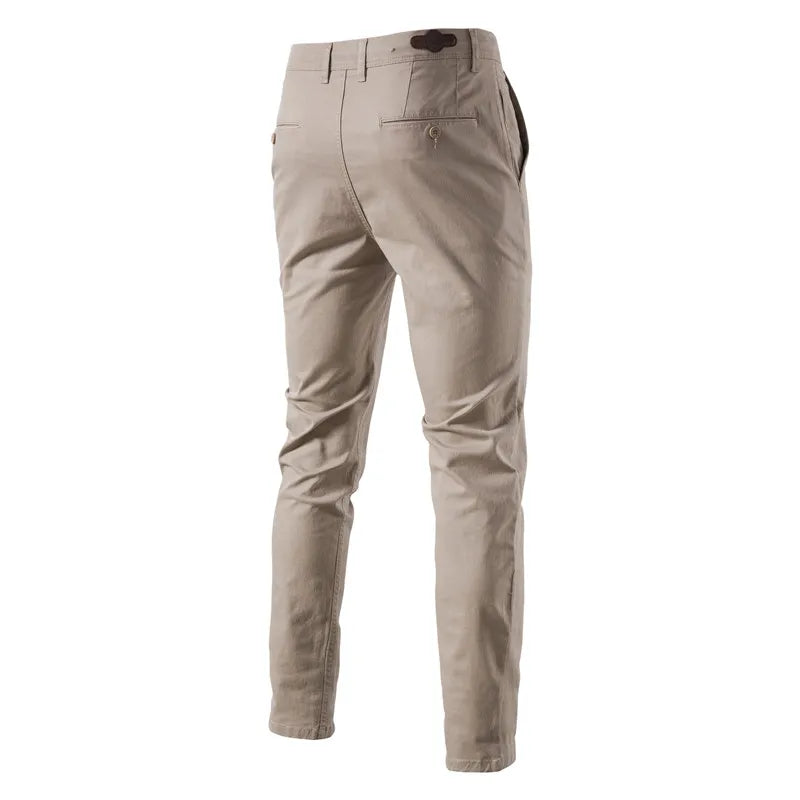 AIOPESON Casual Cotton Men Trousers | Solid Color Slim Fit | New Spring Autumn High Quality Classic Business Pants