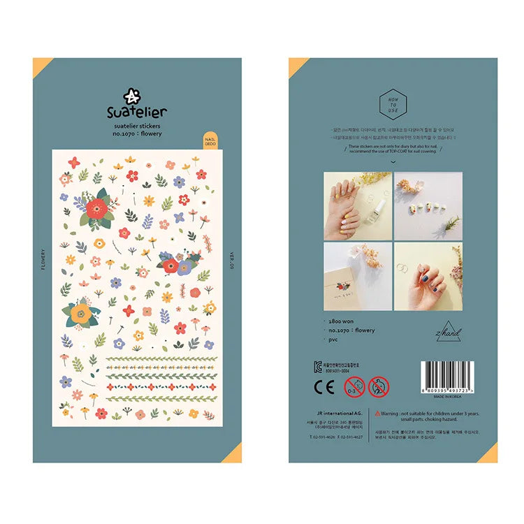 ملصقات يومية كورية كاواي من سواتيلييه - مجموعة ديكورات مكتبية أصلية للقصاصات اليدوية والمجلات