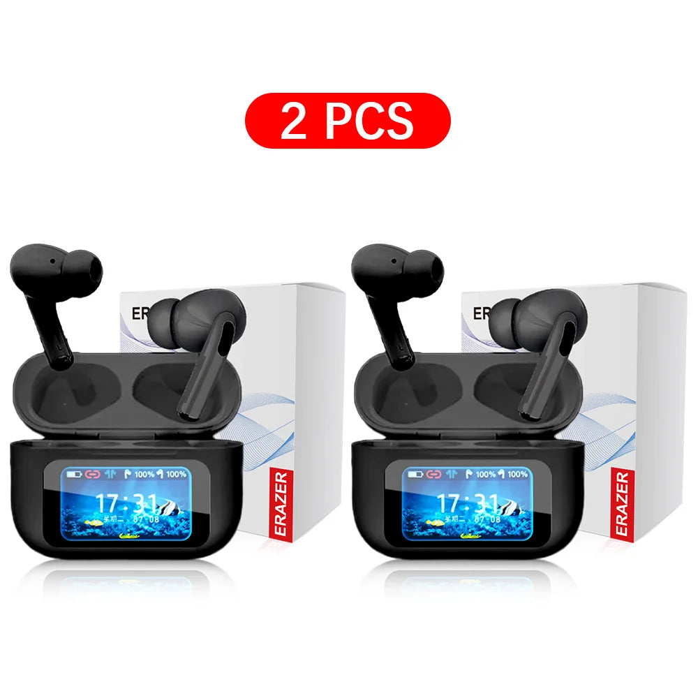 Original ERAZER TWS Wireless Earbuds – Touch Screen, Bluetooth, ANC Noise Reduction, HIFI Music Headphones
