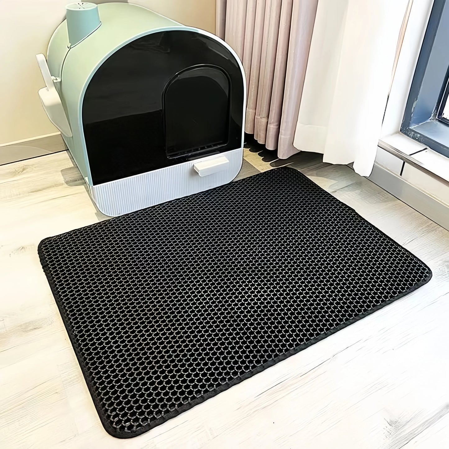 Large EVA Double-Layer Waterproof Cat Litter Mat – Durable Cat Toilet & Litter Box Mat