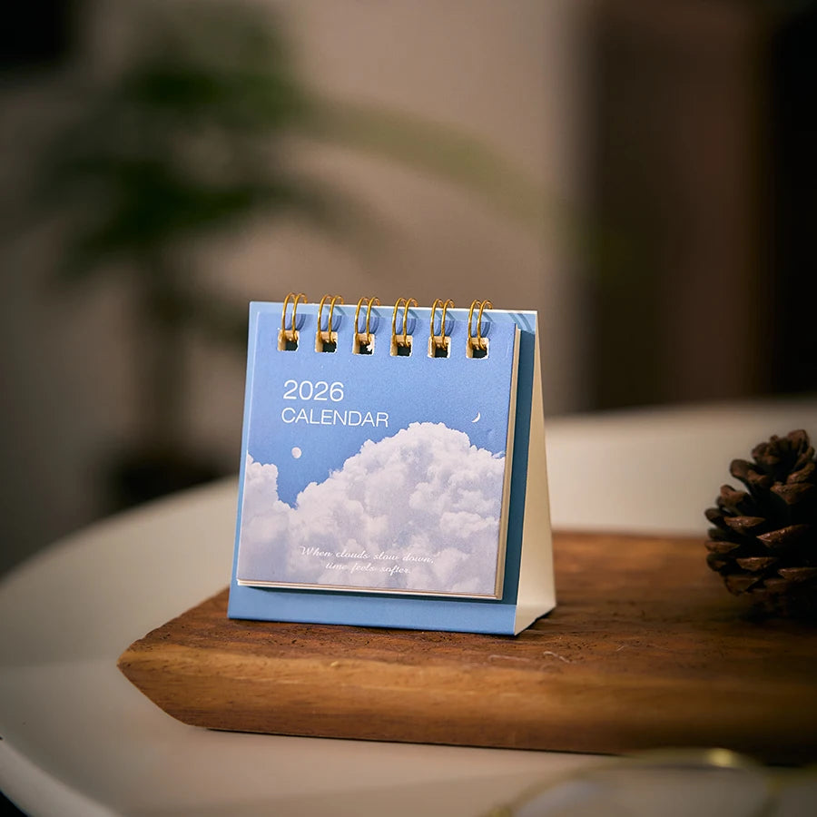 2026 Mini Desk Calendar Dayd Starlight Series – Creative Portable Desktop Planner & Decorative Check-In Calendar