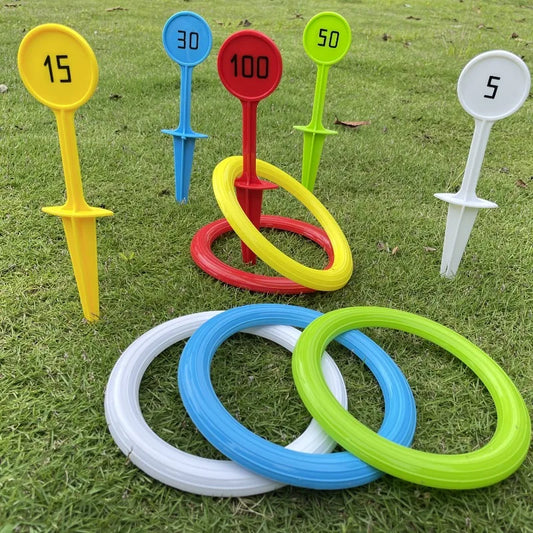 Outdoor Ring Toss Set | Beach & Grass Sports Game Equipment – Fun Throwing Game for Yard and Courtyard
