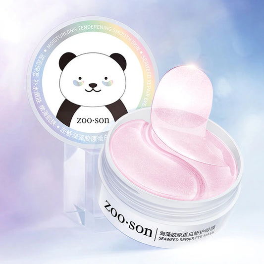 60pcs Gold Crystal Collagen Eye Mask – Moisturizing, Firming & Anti-Dark Circles Eye Patches