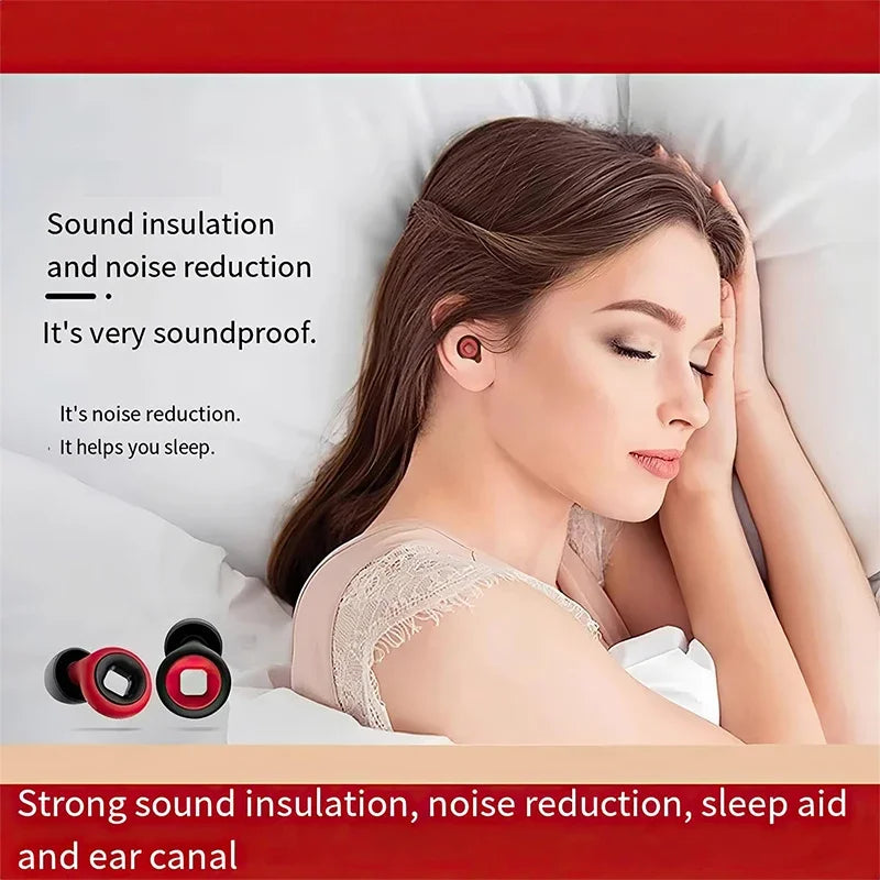 Silikon-Ohrstöpsel • Schwimmen &amp; Schlafen • Geräuschunterdrückung • Schalldichter Gehörschutz • Wiederverwendbare Ohrstöpsel mit Schlaufe