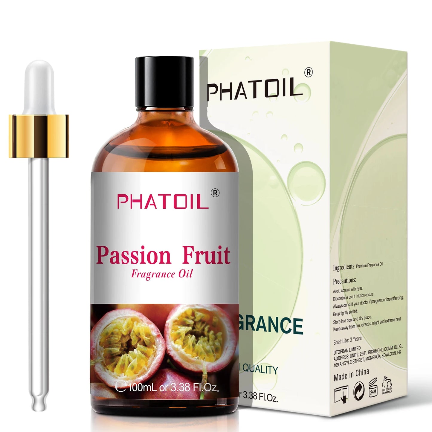 PHATOIL 100ml Sweet Fruity Fragrance Oil – Coconut, Vanilla, Strawberry & More for Diffusers & Candles