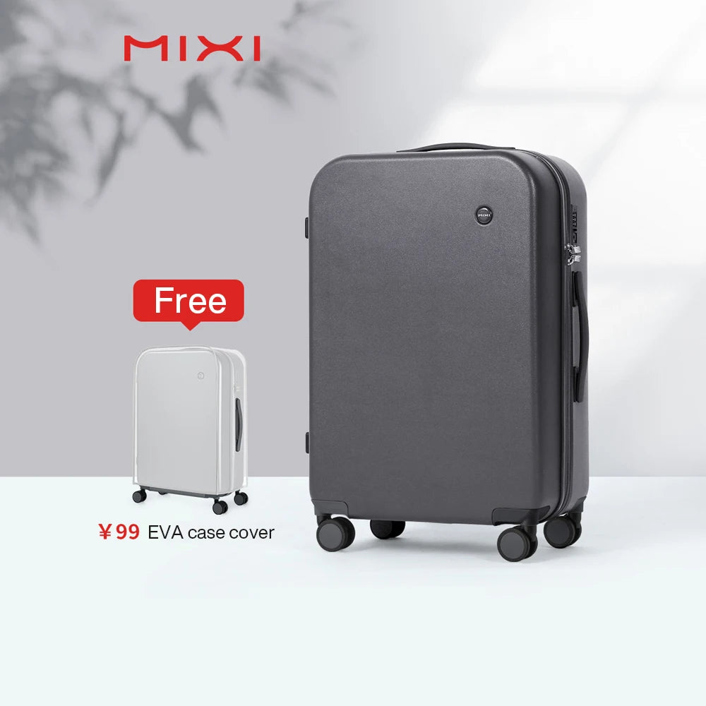 Mixi Puristic Design Travel Luggage | Hardside Rolling Suitcase Trolley for Men & Women | 16/20/22/24/26/28 Inch